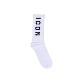 Icon White Cotton Socks
